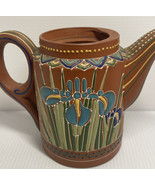 Gorgeous Pottery ? pitcher floral lovely detail missing lid still beautiful - £18.45 GBP