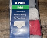 George ~ 6-Pair Mens Brief Underwear Cotton Tag Free Multicolor (B), 2XL... - £16.62 GBP