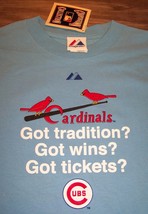 St. Louis Cardinals Mlb Baseball World Series Tickets Rivalry T-Shirt Medium New - £15.12 GBP