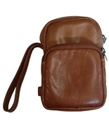 Boulder Ridge Brown Leather Two Pocket Camera Bag - £17.90 GBP