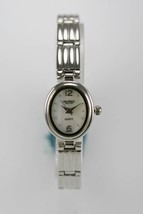 Helbros Mujer Reloj Acero Inoxidable Plateado Resistente Al Agua Pila Mop Cuarzo - £23.82 GBP