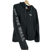 VANS Windbreaker Jacket Thin Light Weight Black Off the Wall Women&#39;s Siz... - $28.71