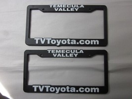 Pair of 2X Temecula Valley Toyota License Plate Frame Dealership Plastic - $29.00