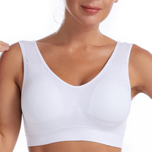 Compression Wirefree High Support Bra for Women Everyday Wear Exercise W... - $12.99