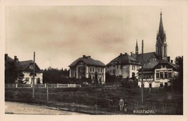 Wigstadtl Czech REPUBLIC~1934 Village &amp; Children~ Hans Beck Photo Postcard - £6.06 GBP