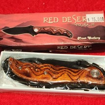 NEW in box Frost cutlery wooden handled pocket knife - $10.69