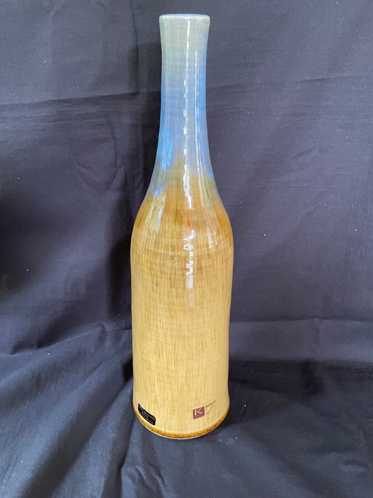 Glazed bottle vase Stoneware Jackson Studio Pottery Kilkenny Ireland - $94.11