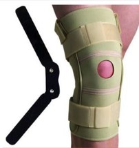 Thermoskin Hinged PAIN RELIEF KNEE BRACE STABILIZER, DUAL PIVOT Sz M BEI... - $44.10