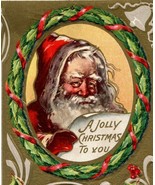 1908 Embossed Christmas Postcard Old Santa - £16.28 GBP