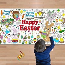 Easter Giant Coloring Poster Tablecloth Easter Crafts for Kids 30 x 72 I... - £16.00 GBP