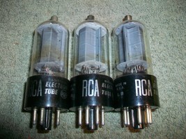 Vintage Lot of 3  6BQ6GTB Vacuum Tubes All Tested Good to Strong  - £6.96 GBP