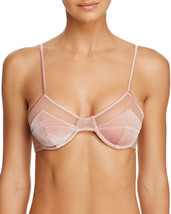 KENDALL + KYLIE Womens Intimate Mesh Balconette Underwire Bra,Rose Dust,34D - £31.13 GBP
