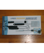 CHEFS BASICS SELECT 4 Piece Ergonomic Barbecue Set Cook-Out Grill Tools  - £15.98 GBP