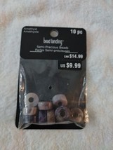 Bead Landing 10 Pc Amethyst Semi Precious Beads Crafts. - £6.23 GBP