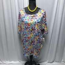 LuLaRoe Irma Top Womens Medium Colorful Aztec Comfy Tunic Shirt NEW - £12.53 GBP