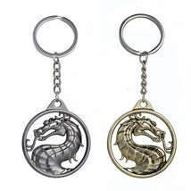 Mortal Kombat Dragon Keychain Metal Chain Ring Vintage Mens Accessories ... - $95.00 MXN