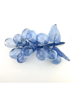 Art Home Decor Blue Glass Grape Cluster 7.5 in. Long Home Decor - £23.25 GBP