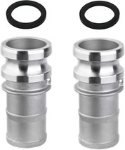 2Pcs Type E Aluminum Global Type E Cam And Groove Hose Fitting, 1.5&quot; Plug, 1.5“ - $33.96