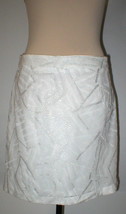 New NWT Womens Piperlime Collection White Silver Sequins Skirt S Small P... - $35.64