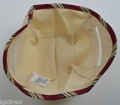 Longaberger Tinsel Basket Liner Natural Collectible Accessory Beige Red Green - £8.45 GBP