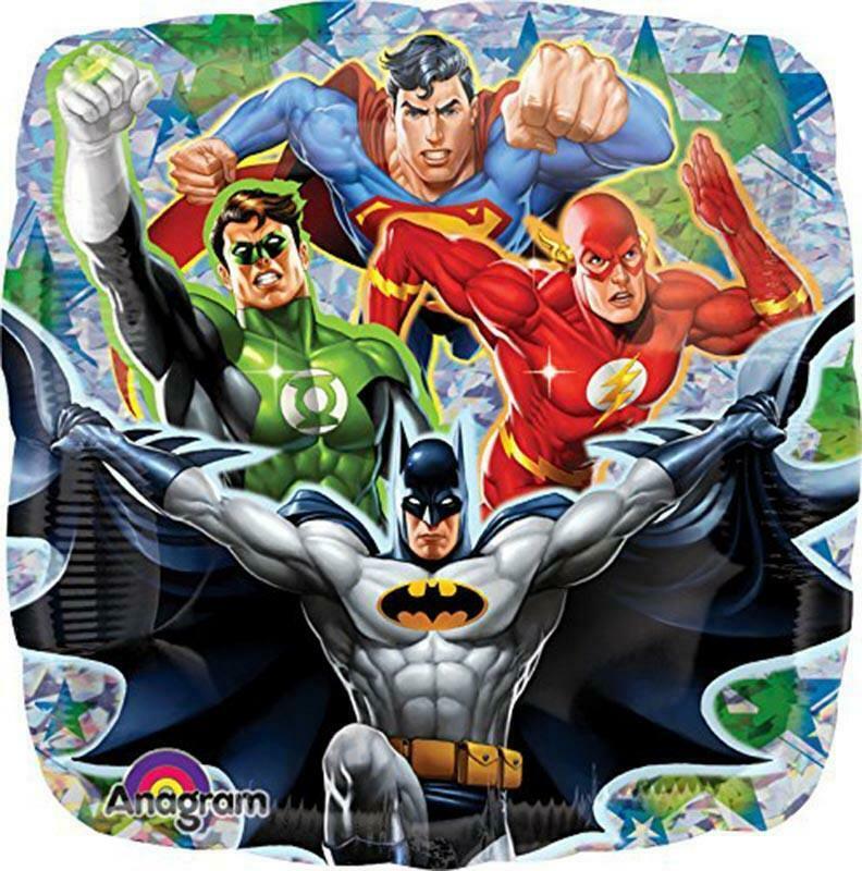 Justice League Superman Batman Green Lantern Flash Foil Birthday Party B... - $2.95