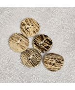 Set of 5 Real Deer Antler Buttons 1&quot; inch - $44.22 CAD