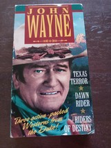 Dawn Rider/ Texas Terror/ Riders Of Destiny (VHS) John Wayne Tape 1995 - £9.40 GBP