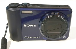 Sony Cyber-Shot DSC-H70 Digital Camera 16.1 Mp 10x Optical Tested Working Blue - £73.09 GBP