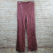 STAR C.C.C. Vintage 90s Pants Juniors SIZE 5 Red Shiny Straight Leg Midr... - $15.88