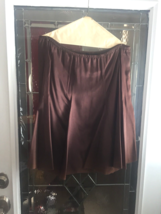 Karen Kane Midi Skirt with Elastic Waist Women&#39;s M Brown - £20.63 GBP
