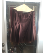 Karen Kane Midi Skirt with Elastic Waist Women&#39;s M Brown - $35.13 CAD