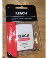 Reach Cleanburst Waxed Dental Floss Oral Care Cinnamon Flavored 55 Yards - $9.97 CAD