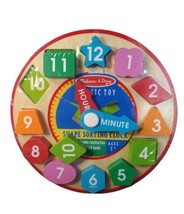 Clock Melissa and Doug Shape Sorting Clock Classic Wooden Toy Educationa... - £17.57 GBP
