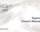 2021 Chevrolet Express Passenger &amp; Cargo Owner&#39;s Manual Portfolio [Paper... - $45.38