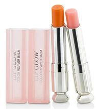 Christian Dior Addict Lip REVIVER DUO GLOW Coral Pink Gloss Balm 001 004... - $29.69