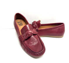 MIZ MOOZ  LEATHER SLIP ON FLAT LOAFER WINE 37EU / 7US NEW # X-32 - €72,37 EUR