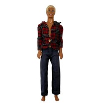 Vintage MATTEL Blonde Molded Hair KEN Doll Shirt Pants 1991 Blue Eyes Barbie - £10.74 GBP