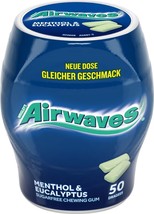 Airwaves Chewing Gum: MENTHOL EUCALYPTUS XL/50 pieces from Germany FREE ... - £7.80 GBP