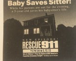 Rescue 911  Vintage Print Ad Advertisement William Shatner Tv Guide Pa7 - £3.97 GBP