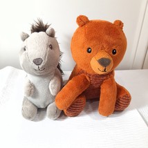 Animal Adventure Gray Squirrel &amp; brown bear ribbed Plush Stuffed Animal ... - $227.99 MXN