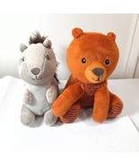 Animal Adventure Gray Squirrel &amp; brown bear ribbed Plush Stuffed Animal ... - €10,25 EUR