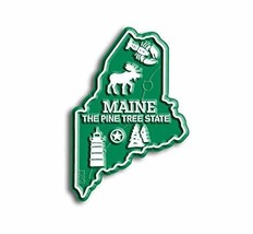 Maine Small State Magnet by Classic Magnets, 1.8&quot; x 2.6&quot;, Collectible Souvenirs  - £2.26 GBP