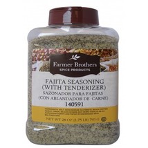 Farmer Brothers Fajita Seasoning (With Tenderizer), 1.75 lb bottle - $24.22