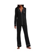 A Pea In The Pod Womens Maternity L Black White Polka Dot Pajama Set NWT BZ43 - $39.19