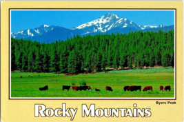 Postcard Colorado Pasture Lands All Through the Rocky Mountains  6 x 4&quot; - $4.95