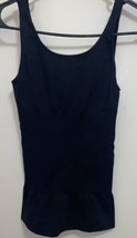 Unbranded Black Tank Top Maternity Belly Support Size Small XS Bust 30” - $6.65