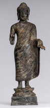Antico Indonesiano Stile Bronzo Giavanese Insegnamento Buddha - 40cm/40.6cm - £1,556.10 GBP