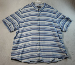 Vineyard Vines Shirt Mens Size 2XL Multi Striped Short Sleeve Collar Button Down - £19.19 GBP