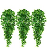 Ageomet 3 Pcs. Artificial Hanging Plants With 3 Point 6 Ft. Of Fake Ivy ... - $57.89 CAD