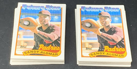 Lot of 50 MINT 1989 Topps Baseball Future Star #648 Sandy Alomar Rookie 20-1809 - £13.52 GBP